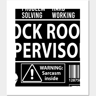 Stock Room Supervisor T Shirt - MultiTasking Certified Job Gift Item Tee Posters and Art